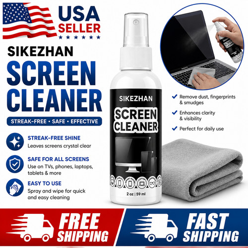 Screen cleaner kit - spray, &